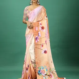 NIRMAL CREATION Floral Printed Saree-image-98