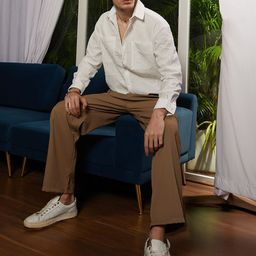 Campus Sutra Men Comfort Spread Collar Self Design Oversized Casual Shirt-picture-22