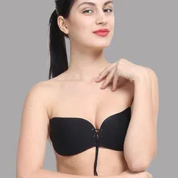 Softwrap Half Coverage Strapless Lightly Padded Push up Bra image 2