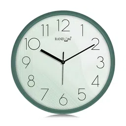 RANDOM Green & Black Printed Traditional Wall Clock-39