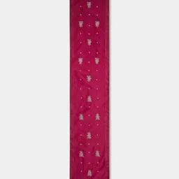 Fabindia Fuchsia & Green Embroidered Table Runner-picture-46