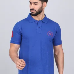 WILD ELEPHANT Men Solid Polo Collar Cotton T-shirt-picture-26