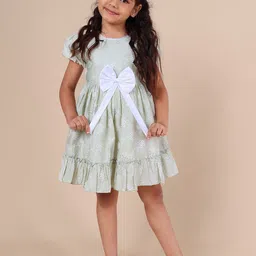 PINK MERMAID Print A-Line Dress-image-60