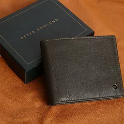Peter England Men Leather Two Fold Wallet-image-35