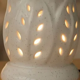 POOKIEMOON Lotus Ceramic Electric Aroma Diffuser with 2 Mogra Aroma Oils-picture-28