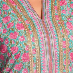 Aramya Soft Cotton Floral Straight Kurta image 2