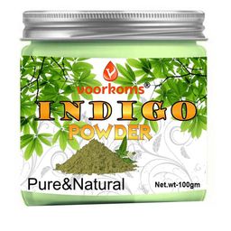 VOORKOMS Organic Indigo Powder For Hair Colour - 100 g-18