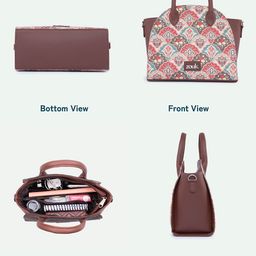 ZOUK Women Floral Printed Swagger Handheld Bag image 4