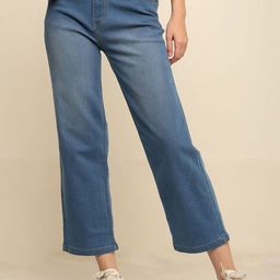 zayla Women Comfort Wide Leg High-Rise Light Fade Stretchable Jeans-image-49