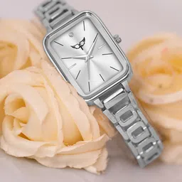WHITE BIRD Women Square Dial & Bracelet Style Straps Analogue Watch H-5092 Silver-picture-0