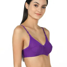 Women Cotton Purple,Maroon Non Padded Non-Wired Lingerie Bra Sport wear Gym Crop Tank Top-image-84