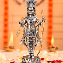 CraftVatika Silver-Toned Religious Curio Showpiece-picture-4