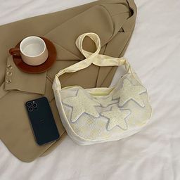 StyleCast x Revolte Printed Half Moon Hobo Bag with Applique-image-90