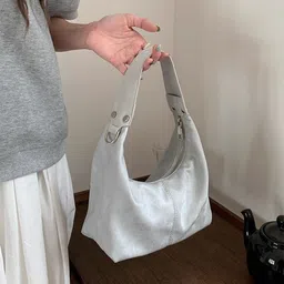 DressBerry PU Oversized Structured Hobo Bag with Tasselled-45