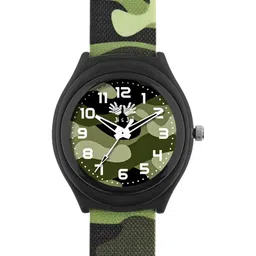 JI & JA Boys Printed Brass Dial & Straps Watch JJ201-54