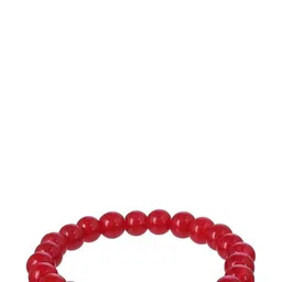 VIBESLE Unisex Red Quartz Bracelet with Buddha Charm-11