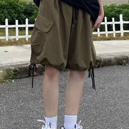 KPOP Women Solid Regular Fit Shorts-image-88