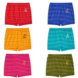 YELLOWDELIGHT Pack Of 6 Striped Cotton Boy Shorts YD 807 Naya (g) lte strp dr 0-6m-6p-picture-49