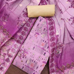 DIVASTRI Printed Unstitched Dress Material-image-99