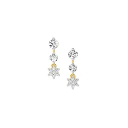 Sparkles Lab Grown Diamond 0.7 Carat Round Drop Earrings 14K Yellow Gold-picture-34