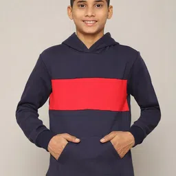 RUTE KIDS Boys Striped Hooded Sweatshirt-image-53