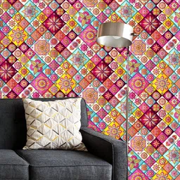 ArtzFolio Printed UV-Resistant Anti-Bacterial Vintage Motifs ArtPeel & Stick Wallpaper-image-61
