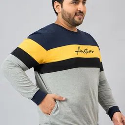 AUSTIVO Men Plus Size Round Neck Pullover Sweatshirt image 4