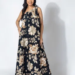 Murcia Women Floral Printed Maxi Dress-image-9