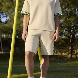 Muvazo Men Regular Fit Mid-Rise Cotton Shorts-58