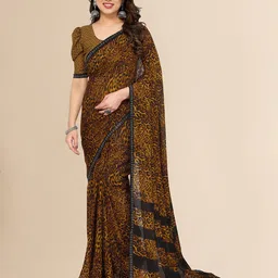 Moda Rapido Beads and Stones Poly Georgette Saree-picture-49