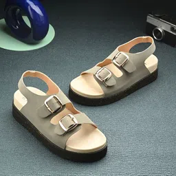 El Paso Buckles Platform Sandals-33