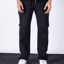 HOP HEAD Men Straight Fit Easy Wash Trousers-image-69