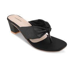 MICHICK Block Sandals with Bows image 5