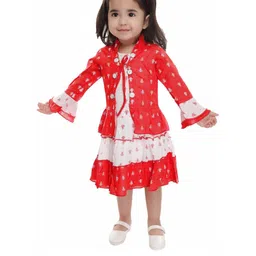 Smuktar garments Girls Red Dresses-image-45