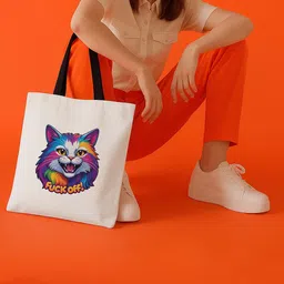 ARTBUG Unisex Animal Printed Shopper Tote Handbags-image-38