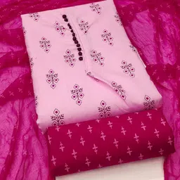 KALINI Printed Unstitched Dress Material-image-75