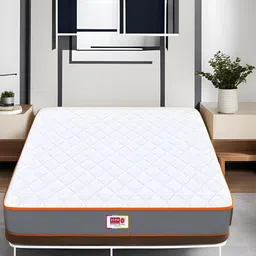 USHA SHRIRAM Grey & White Posture Contour Tech Orthopedic Quilted Single Size Mattress-picture-34