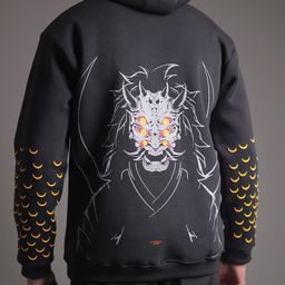 WHITE HUSK Men Graphic Printed Hooded Sweatshirt-image-0