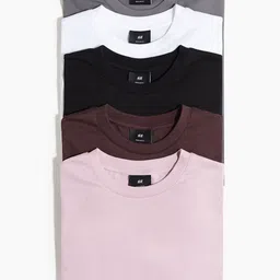 H&M 5-Pack Pure Cotton Regular Fit T-shirts-picture-31