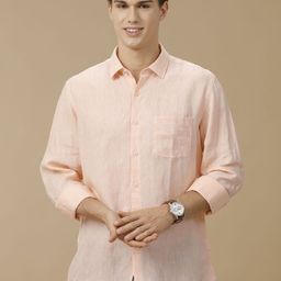 Linen Club Men Contemporary Solid Slim Fit Casual Shirt-image-73