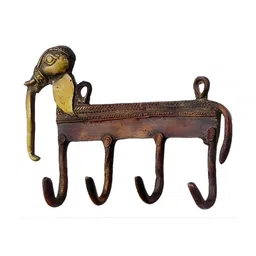 IndianShelf Bronze Brass Elephant Wall Hooks-image-66