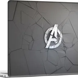 STICKER PRO Universal Laptop Skin Sticker with Extra Protective Layer - A Logo Grey Premium PVC Self Adhesive Vinyl Laptop Decal 15.6-image-54