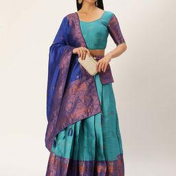 Payu Semi-Stitched Lehenga & Unstitched Blouse With Dupatta-picture-32