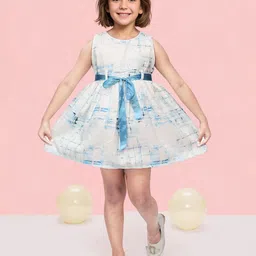 Toonyport Girls Floral Fit & Flare Dress-image-80