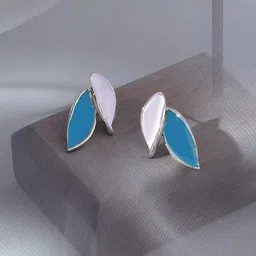 Krelin Silver-Plated Leaf Shaped Studs-picture-58