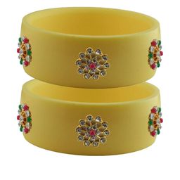 Vidhya Kangan Women Beige Bangle-image-32
