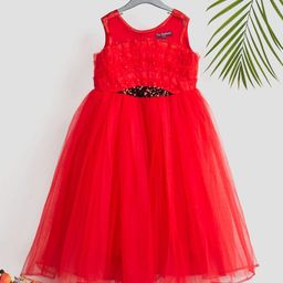 Toy Balloon kids Girls Embellished Tulle Fit & Flare Maxi Dress-99