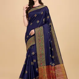 Areca Designer Ethnic Motifs Zari Banarasi Saree-46