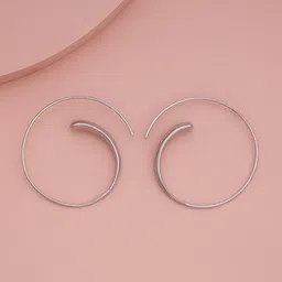 Kushal's Fashion Jewellery Rhodium-Plated Classic Drop Earrings-image-30