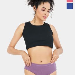Trylo Pack Of 3 Assorted Hipster Briefs RIZA PRETTY PANTY-ASSORTED COLOURS-M-image-79